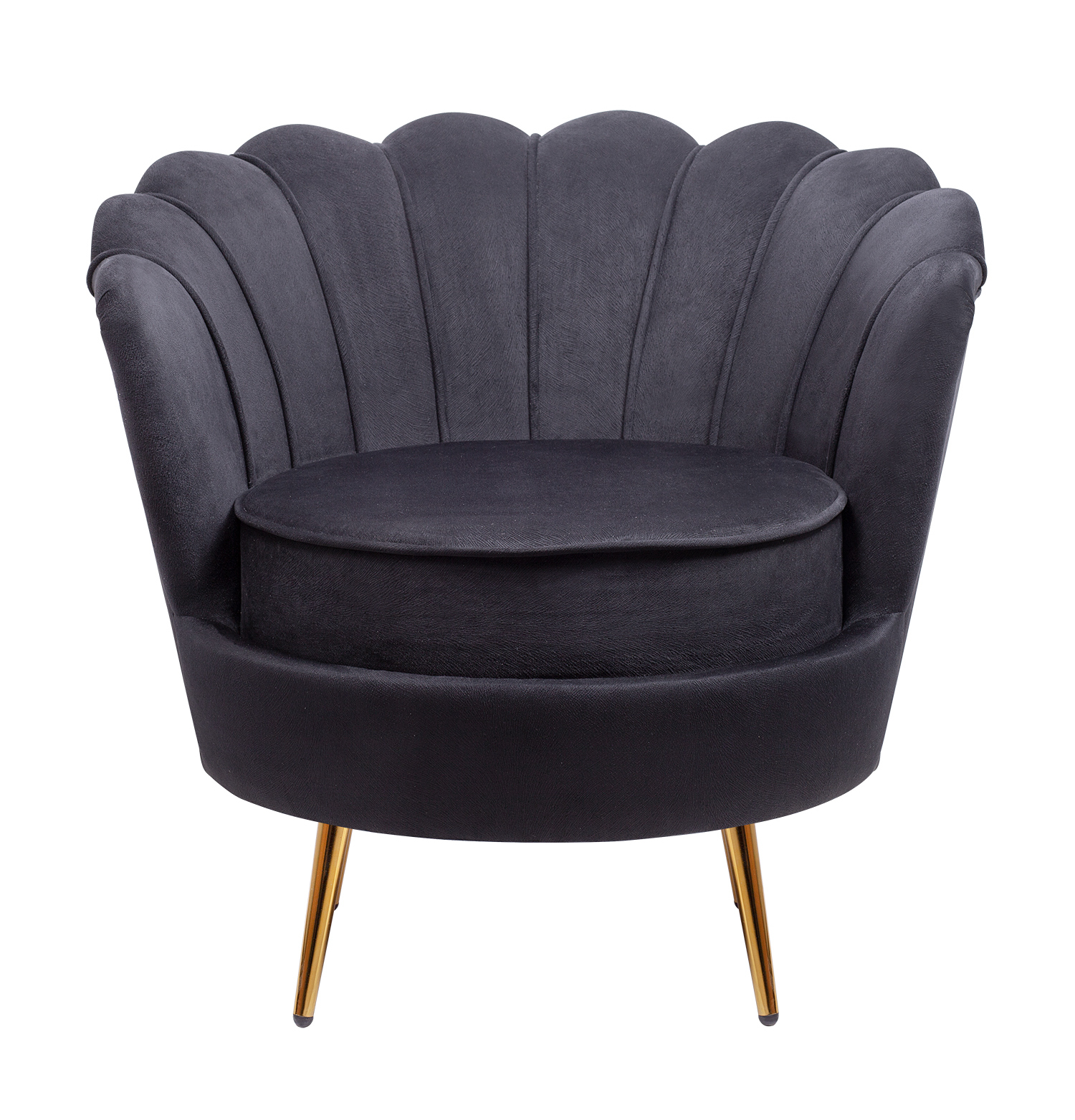Низкое кресло ракушка Pearl Black